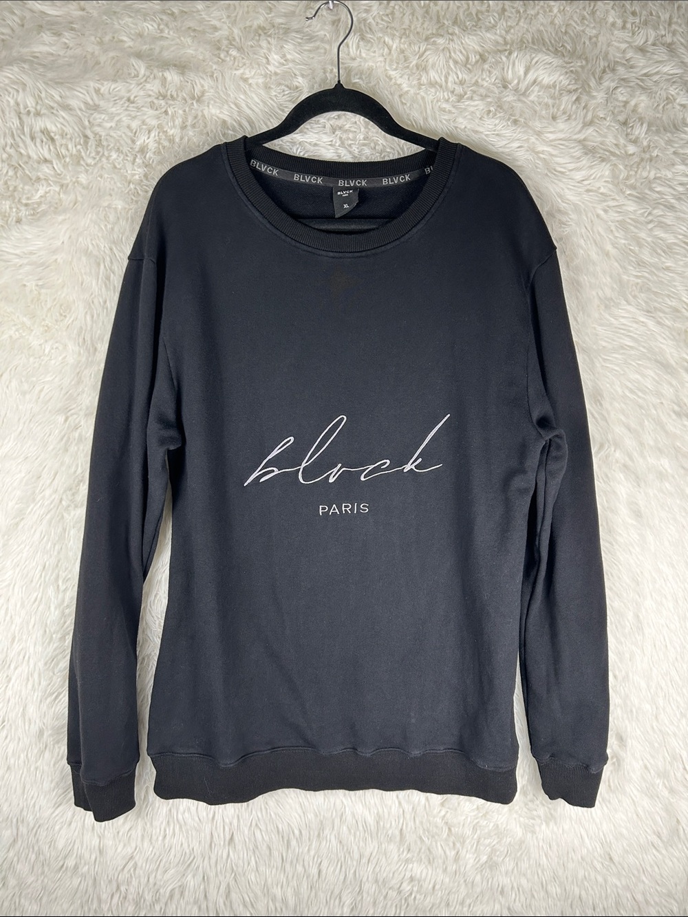 BLVCK Paris Black Crewneck Sweatshirt